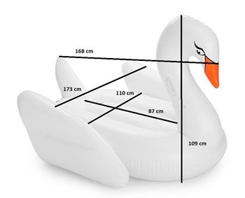 Obrázek z Nafukovací lehátko Bílá labuť 