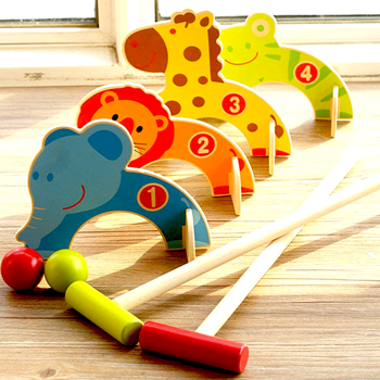 Obrázek z Dětská dřevěná hra - kroket 