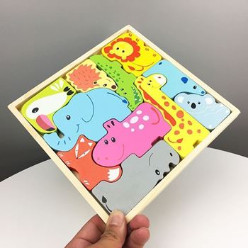 Obrázek z Dřevěné puzzle - zvířátka 