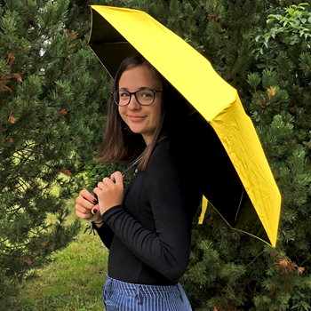 Obrázek Skládací deštník - žlutý
