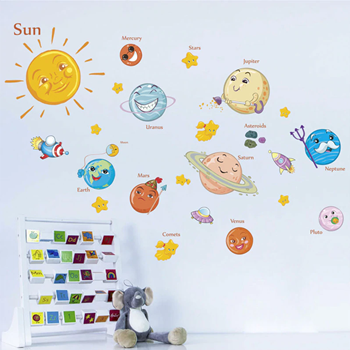 Obrázek z Samolepky na zeď - Sluneční soustava 