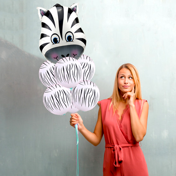 Obrázek z Veselé balónky - zebra 