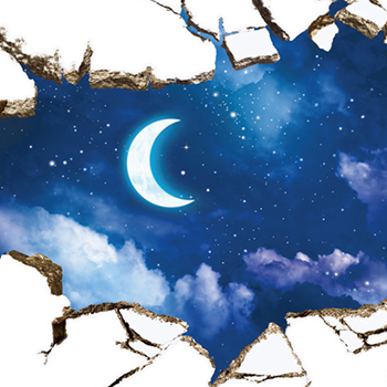 Obrázek z Samolepky na zeď - noční obloha 