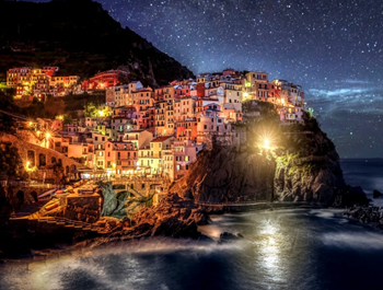 Obrázek z Diamantové malování s rámem - Cinque Terre 
