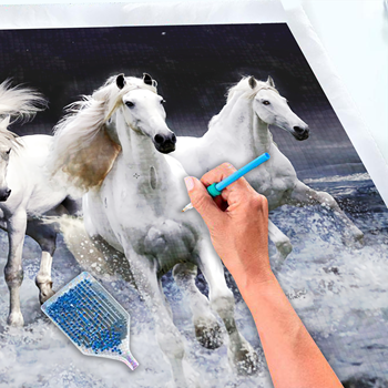 Obrázek z Diamantové malování basic - koníci 