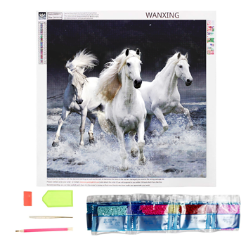 Obrázek z Diamantové malování basic - koníci 