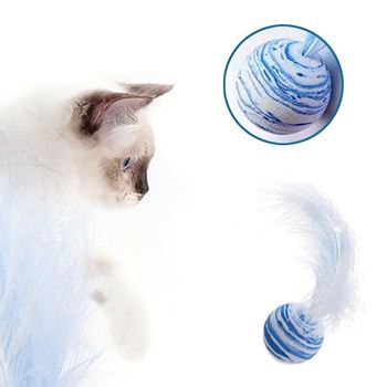 Obrázek z Míček pro kočky - peříčko 