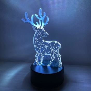 Obrázek Lampa s 3D iluzí - jelen