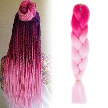 Obrázek z Vlasový příčesek - růžové ombré 
