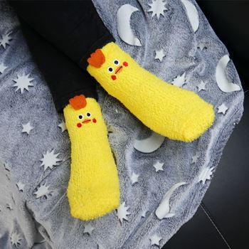 Obrázek z Teplé ponožky - kuřátko 