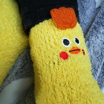 Obrázek z Teplé ponožky - kuřátko 