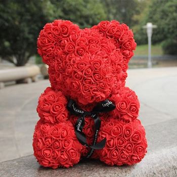 Obrázek z Medvídek z růží - červený 