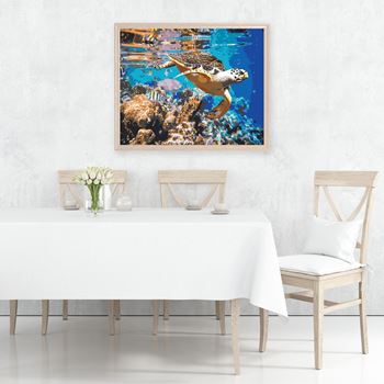 Obrázek z Malování podle čísel - podmořský svět, vypnuté plátno na rám 