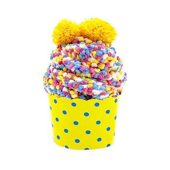 Obrázek Ponožky - žlutý cupcake