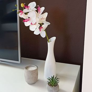 Obrázek Umělé květiny orchidej - bílá