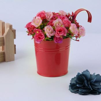 Obrázek z Závěsný květináč na balkón - červený 