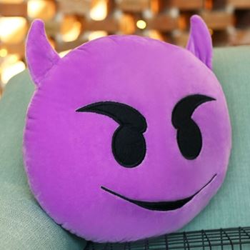 Obrázek Emoji polštář - ďáblík