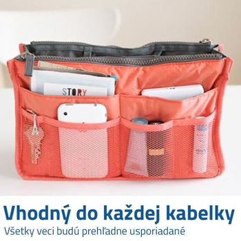 Obrázek z Organizér do kabelky - červený 