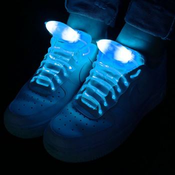 Obrázek LED svítící tkaničky - modré