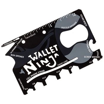 Obrázek Ocelová multifunkční karta Wallet Ninja 18v1