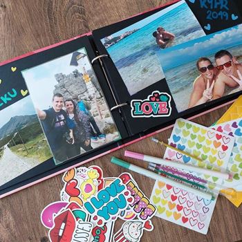 Obrázek z Fotoalbum pro zamilované + kreativní sada samolepek 