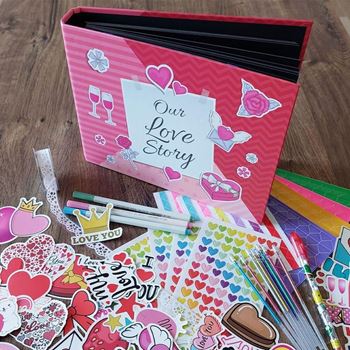 Obrázek z Fotoalbum pro zamilované + kreativní sada samolepek 