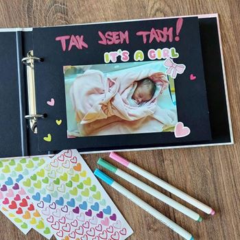 Obrázek z Fotoalbum pro miminko + kreativní sada samolepek 
