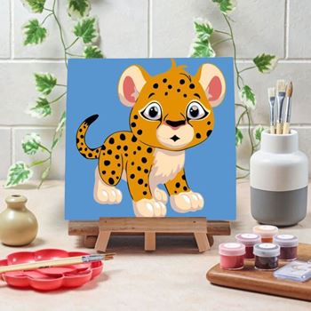 Obrázek z Malování podle čísel pro děti - leopard 