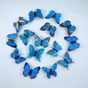 Obrázek Sponky do vlasů motýlci 10 ks - modré