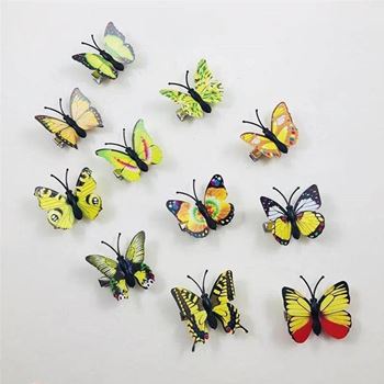 Obrázek z Sponky do vlasů motýlci 10 ks - žluté 