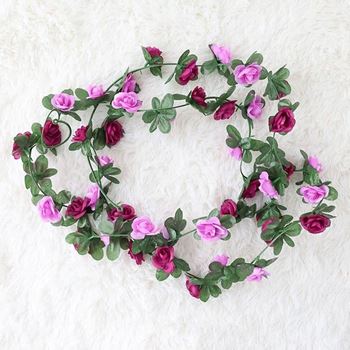 Obrázek z Girlanda s růžemi - fialová 