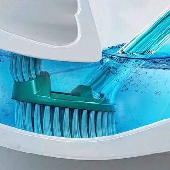 Obrázek z Kartáč na wc s dávkovačem čistících prostředků s držákem 