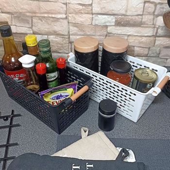 Obrázek z Úložný box s úchytkami - černý 
