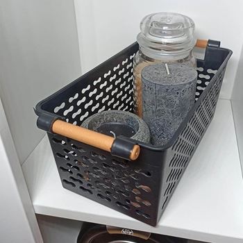 Obrázek z Úložný box s úchytkami - černý 