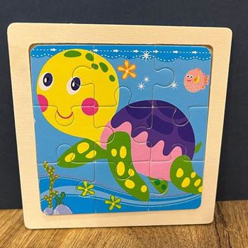 Obrázek Dřevěné puzzle pro děti - želva