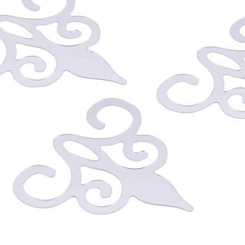 Obrázek z Zrcadlové samolepky ornamenty - stříbrné 