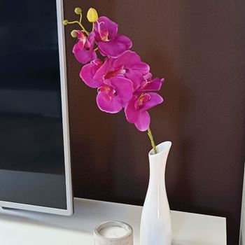 Obrázek z Umělé květiny orchidej - tmavě růžová 