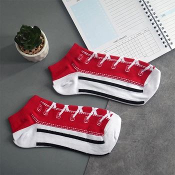 Obrázek z Veselé ponožky tenisky - červené 