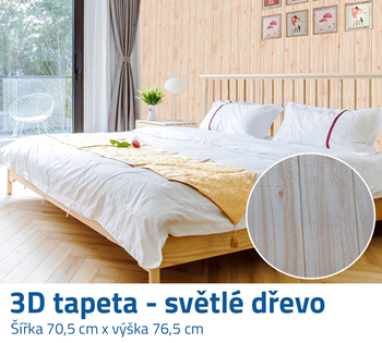 Obrázek 3D tapeta - světlé dřevo