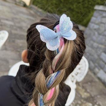 Obrázek z Dětský příčesek do vlasů copánek - motýlek 
