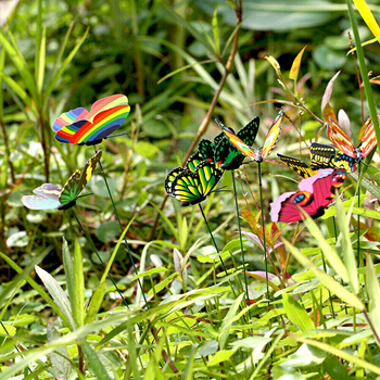 Obrázek z Zápich do květináče 24 ks - motýl 