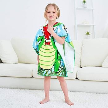 Obrázek z Dětská osuška s kapucí - krokodýl 
