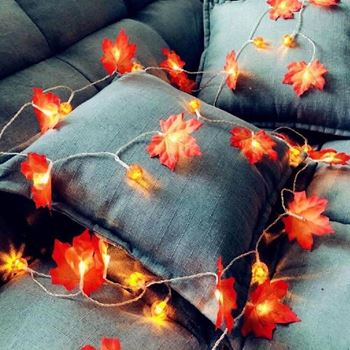 Obrázek z LED světelný řetěz - podzimní listí  