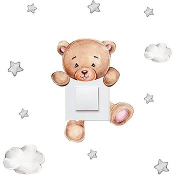Obrázek Dětská samolepka na vypínač - medvídek