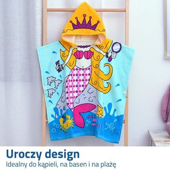 Obrázek z Dětská pončo osuška - mořská víla 