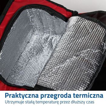 Obrázek z Organizér do auta s termo přihrádkou - červený 