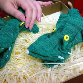 Obrázek z Vtipné ponožky - krokodýl 