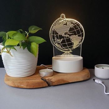 Obrázek z Dekorativní 3D lampa - glóbus   