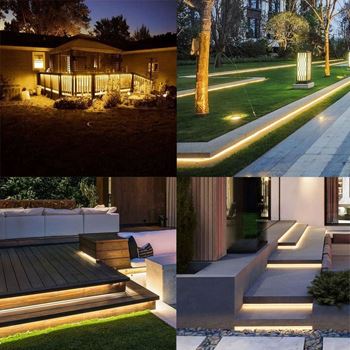 Obrázek z Solární LED páska 5 m - teplá bílá 