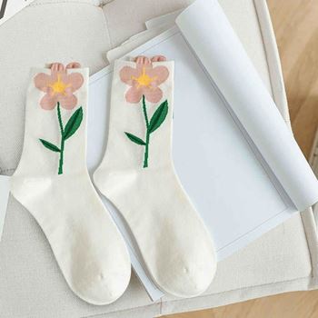 Obrázek z Ponožky s květy 